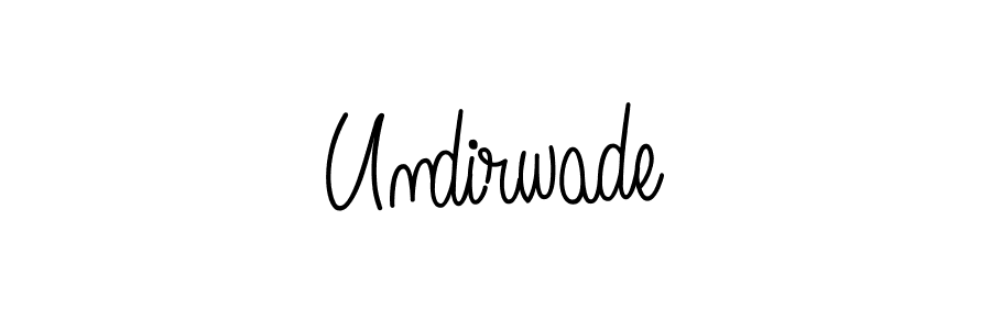 How to Draw Undirwade signature style? Angelique-Rose-font-FFP is a latest design signature styles for name Undirwade. Undirwade signature style 5 images and pictures png