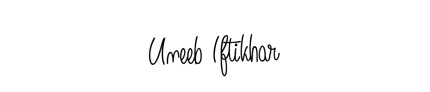 Similarly Angelique-Rose-font-FFP is the best handwritten signature design. Signature creator online .You can use it as an online autograph creator for name Uneeb Iftikhar. Uneeb Iftikhar signature style 5 images and pictures png