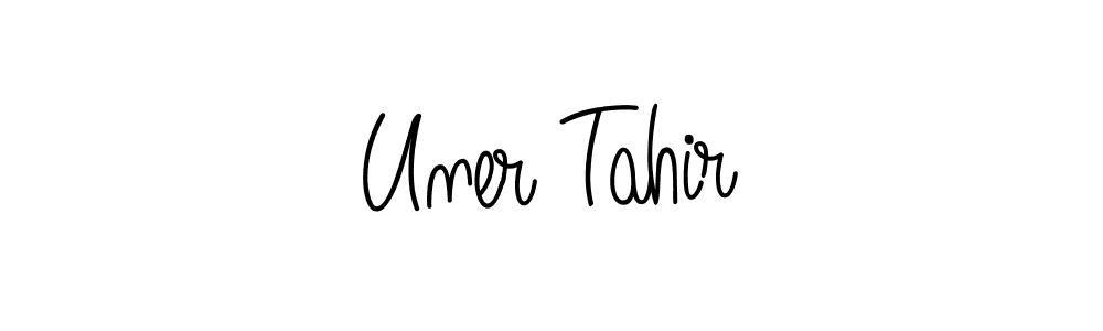 How to make Uner Tahir signature? Angelique-Rose-font-FFP is a professional autograph style. Create handwritten signature for Uner Tahir name. Uner Tahir signature style 5 images and pictures png