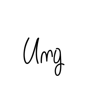 Design your own signature with our free online signature maker. With this signature software, you can create a handwritten (Angelique-Rose-font-FFP) signature for name Ung. Ung signature style 5 images and pictures png
