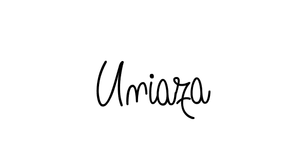 Once you've used our free online signature maker to create your best signature Angelique-Rose-font-FFP style, it's time to enjoy all of the benefits that Uniaza name signing documents. Uniaza signature style 5 images and pictures png
