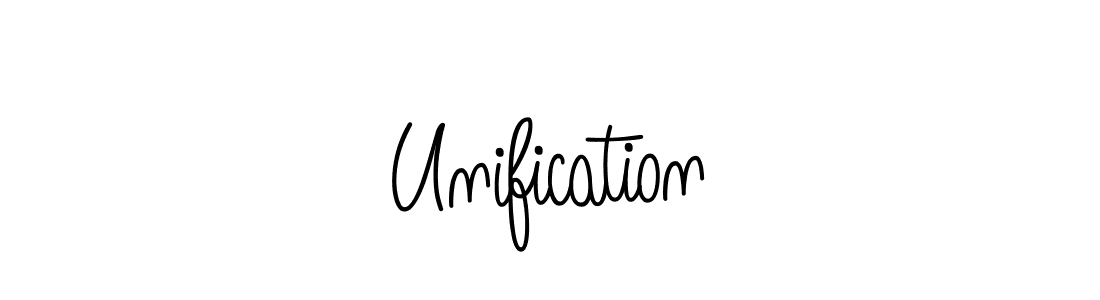 How to make Unification signature? Angelique-Rose-font-FFP is a professional autograph style. Create handwritten signature for Unification name. Unification signature style 5 images and pictures png