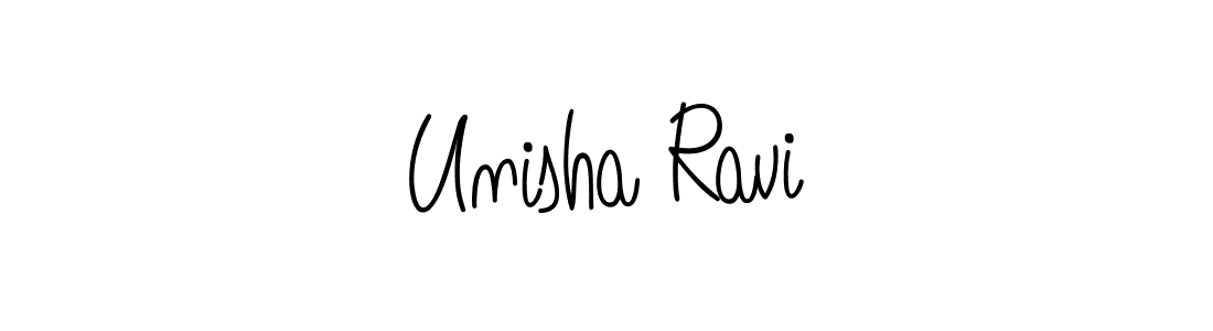 Here are the top 10 professional signature styles for the name Unisha Ravi. These are the best autograph styles you can use for your name. Unisha Ravi signature style 5 images and pictures png