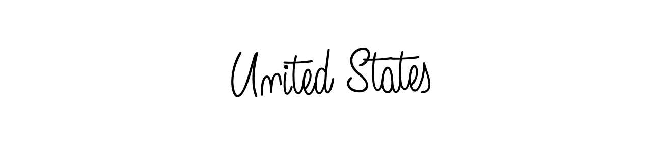 How to make United States name signature. Use Angelique-Rose-font-FFP style for creating short signs online. This is the latest handwritten sign. United States signature style 5 images and pictures png