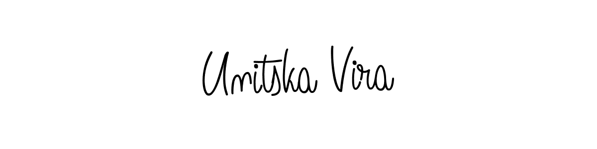 Once you've used our free online signature maker to create your best signature Angelique-Rose-font-FFP style, it's time to enjoy all of the benefits that Unitska Vira name signing documents. Unitska Vira signature style 5 images and pictures png