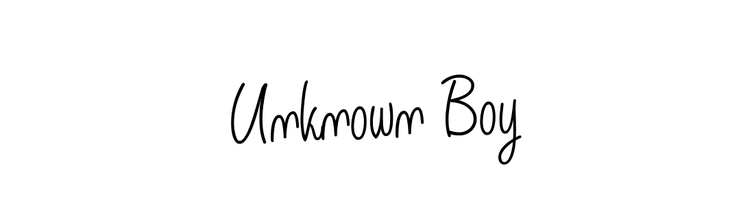 Make a beautiful signature design for name Unknown Boy. With this signature (Angelique-Rose-font-FFP) style, you can create a handwritten signature for free. Unknown Boy signature style 5 images and pictures png