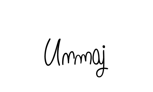 Design your own signature with our free online signature maker. With this signature software, you can create a handwritten (Angelique-Rose-font-FFP) signature for name Unmaj. Unmaj signature style 5 images and pictures png