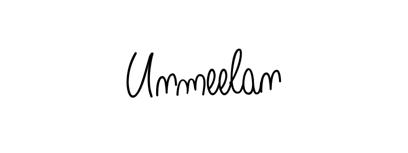 Angelique-Rose-font-FFP is a professional signature style that is perfect for those who want to add a touch of class to their signature. It is also a great choice for those who want to make their signature more unique. Get Unmeelan name to fancy signature for free. Unmeelan signature style 5 images and pictures png