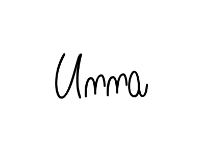 How to Draw Unna signature style? Angelique-Rose-font-FFP is a latest design signature styles for name Unna. Unna signature style 5 images and pictures png