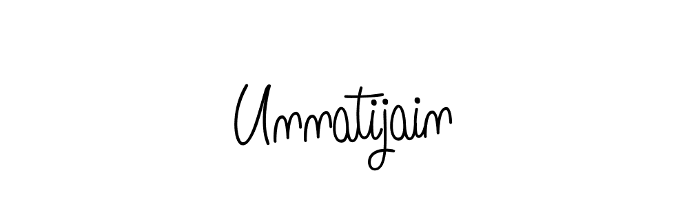 Also we have Unnatijain name is the best signature style. Create professional handwritten signature collection using Angelique-Rose-font-FFP autograph style. Unnatijain signature style 5 images and pictures png