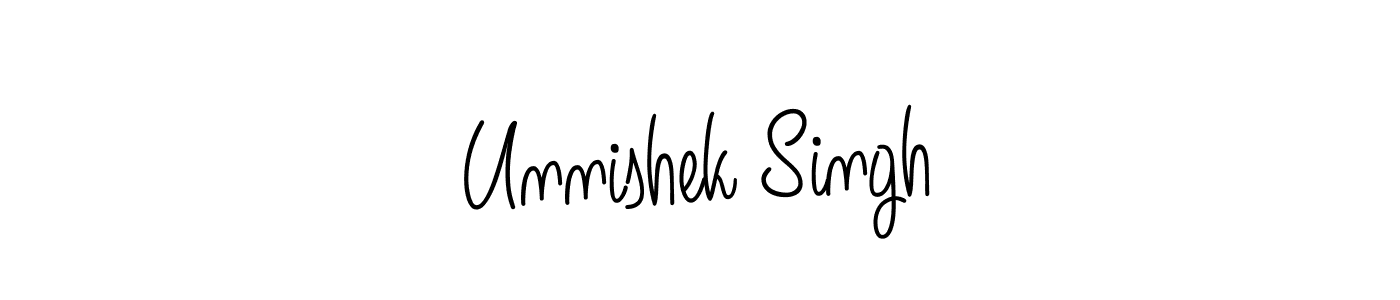 Make a beautiful signature design for name Unnishek Singh. Use this online signature maker to create a handwritten signature for free. Unnishek Singh signature style 5 images and pictures png