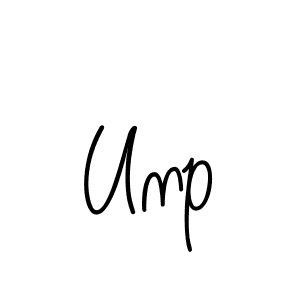 Unp stylish signature style. Best Handwritten Sign (Angelique-Rose-font-FFP) for my name. Handwritten Signature Collection Ideas for my name Unp. Unp signature style 5 images and pictures png