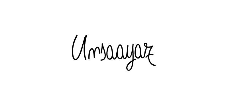How to Draw Unsaayaz signature style? Angelique-Rose-font-FFP is a latest design signature styles for name Unsaayaz. Unsaayaz signature style 5 images and pictures png