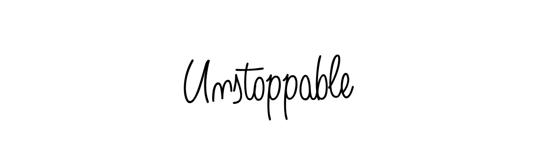 This is the best signature style for the Unstoppable name. Also you like these signature font (Angelique-Rose-font-FFP). Mix name signature. Unstoppable signature style 5 images and pictures png