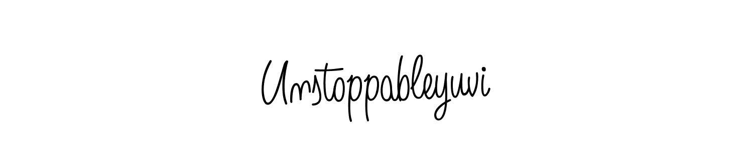 Design your own signature with our free online signature maker. With this signature software, you can create a handwritten (Angelique-Rose-font-FFP) signature for name Unstoppableyuvi. Unstoppableyuvi signature style 5 images and pictures png