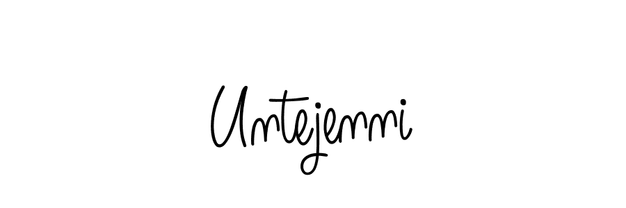How to make Untejenni signature? Angelique-Rose-font-FFP is a professional autograph style. Create handwritten signature for Untejenni name. Untejenni signature style 5 images and pictures png