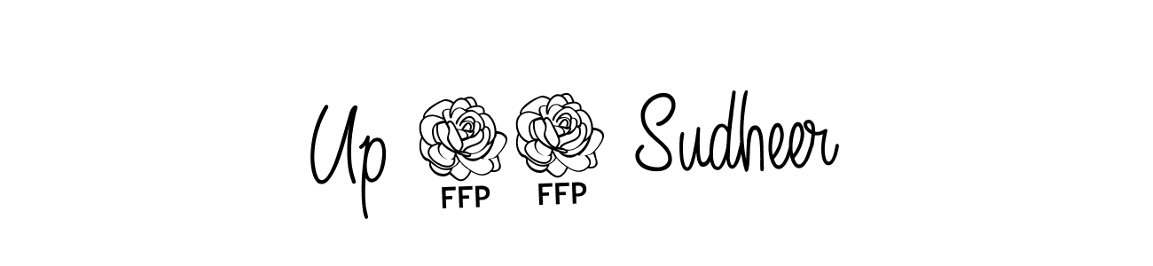 Angelique-Rose-font-FFP is a professional signature style that is perfect for those who want to add a touch of class to their signature. It is also a great choice for those who want to make their signature more unique. Get Up 77 Sudheer name to fancy signature for free. Up 77 Sudheer signature style 5 images and pictures png