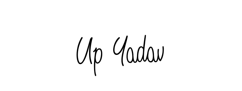 Create a beautiful signature design for name Up Yadav. With this signature (Angelique-Rose-font-FFP) fonts, you can make a handwritten signature for free. Up Yadav signature style 5 images and pictures png