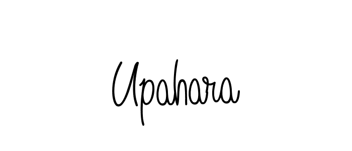 Upahara stylish signature style. Best Handwritten Sign (Angelique-Rose-font-FFP) for my name. Handwritten Signature Collection Ideas for my name Upahara. Upahara signature style 5 images and pictures png