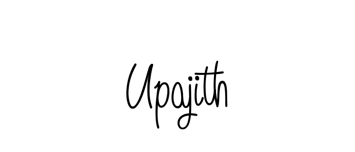 Make a beautiful signature design for name Upajith. With this signature (Angelique-Rose-font-FFP) style, you can create a handwritten signature for free. Upajith signature style 5 images and pictures png