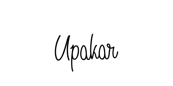 if you are searching for the best signature style for your name Upakar. so please give up your signature search. here we have designed multiple signature styles  using Angelique-Rose-font-FFP. Upakar signature style 5 images and pictures png