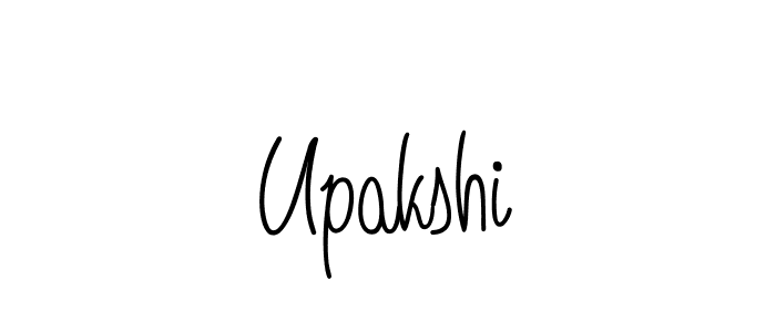 Design your own signature with our free online signature maker. With this signature software, you can create a handwritten (Angelique-Rose-font-FFP) signature for name Upakshi. Upakshi signature style 5 images and pictures png