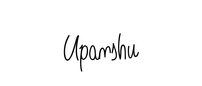You should practise on your own different ways (Angelique-Rose-font-FFP) to write your name (Upanshu) in signature. don't let someone else do it for you. Upanshu signature style 5 images and pictures png