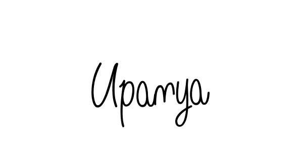 You should practise on your own different ways (Angelique-Rose-font-FFP) to write your name (Upanya) in signature. don't let someone else do it for you. Upanya signature style 5 images and pictures png