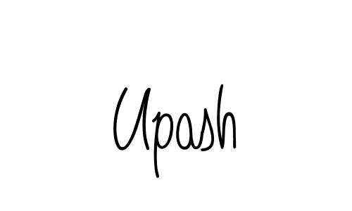 You should practise on your own different ways (Angelique-Rose-font-FFP) to write your name (Upash) in signature. don't let someone else do it for you. Upash signature style 5 images and pictures png