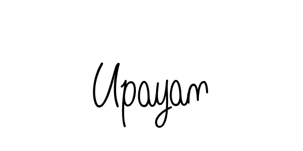You should practise on your own different ways (Angelique-Rose-font-FFP) to write your name (Upayan) in signature. don't let someone else do it for you. Upayan signature style 5 images and pictures png