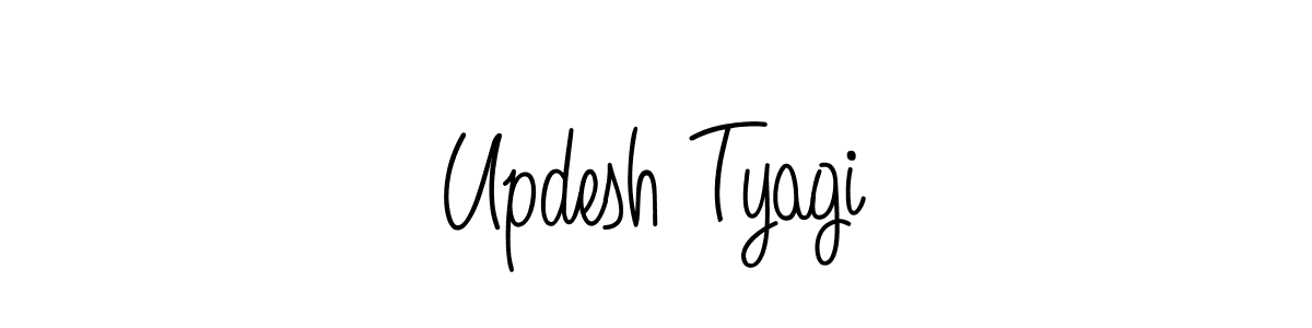 Create a beautiful signature design for name Updesh Tyagi. With this signature (Angelique-Rose-font-FFP) fonts, you can make a handwritten signature for free. Updesh Tyagi signature style 5 images and pictures png