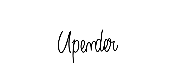 Also we have Upender name is the best signature style. Create professional handwritten signature collection using Angelique-Rose-font-FFP autograph style. Upender signature style 5 images and pictures png