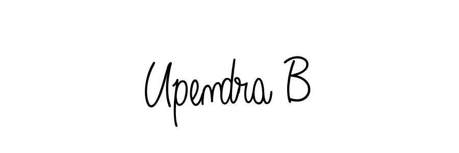 Also we have Upendra B name is the best signature style. Create professional handwritten signature collection using Angelique-Rose-font-FFP autograph style. Upendra B signature style 5 images and pictures png