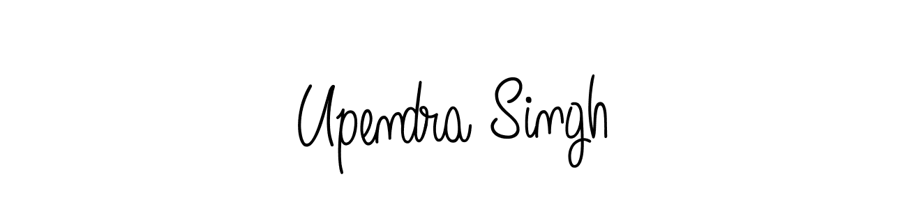 The best way (Angelique-Rose-font-FFP) to make a short signature is to pick only two or three words in your name. The name Upendra Singh include a total of six letters. For converting this name. Upendra Singh signature style 5 images and pictures png