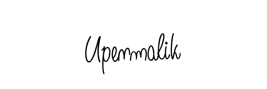 How to Draw Upenmalik signature style? Angelique-Rose-font-FFP is a latest design signature styles for name Upenmalik. Upenmalik signature style 5 images and pictures png