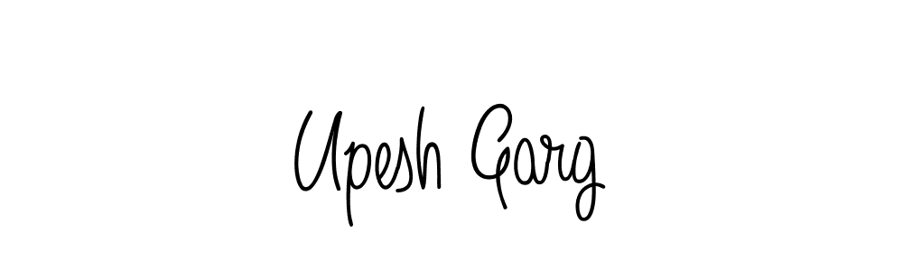 The best way (Angelique-Rose-font-FFP) to make a short signature is to pick only two or three words in your name. The name Upesh Garg include a total of six letters. For converting this name. Upesh Garg signature style 5 images and pictures png