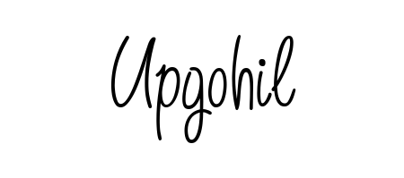 A stylish, flowing autograph style designed for name Upgohil using Angelique-Rose-font-FFP typography. Perfect for digital creative projects. Upgohil signature style 5 images and pictures png