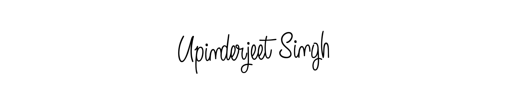 Make a beautiful signature design for name Upinderjeet Singh. With this signature (Angelique-Rose-font-FFP) style, you can create a handwritten signature for free. Upinderjeet Singh signature style 5 images and pictures png