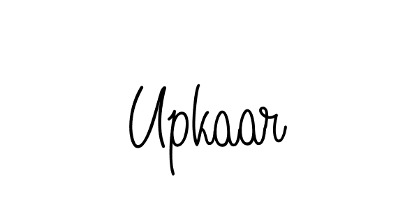 The best way (Angelique-Rose-font-FFP) to make a short signature is to pick only two or three words in your name. The name Upkaar include a total of six letters. For converting this name. Upkaar signature style 5 images and pictures png