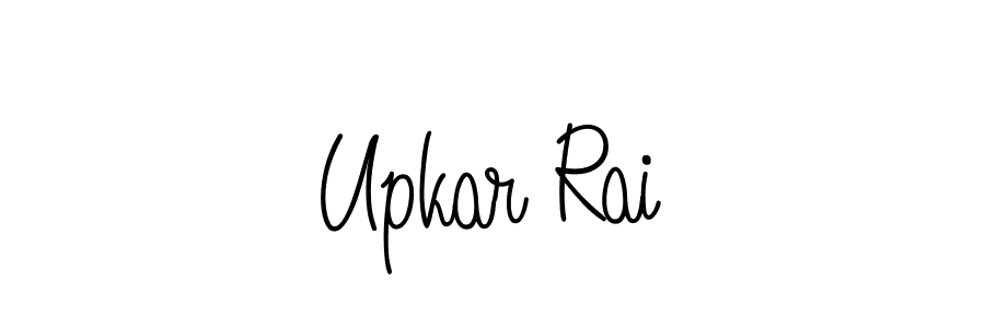 Make a beautiful signature design for name Upkar Rai. With this signature (Angelique-Rose-font-FFP) style, you can create a handwritten signature for free. Upkar Rai signature style 5 images and pictures png
