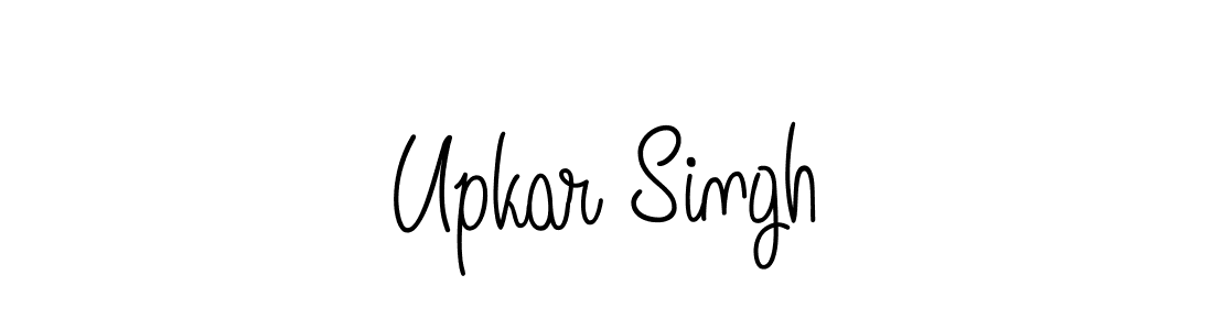 Upkar Singh stylish signature style. Best Handwritten Sign (Angelique-Rose-font-FFP) for my name. Handwritten Signature Collection Ideas for my name Upkar Singh. Upkar Singh signature style 5 images and pictures png