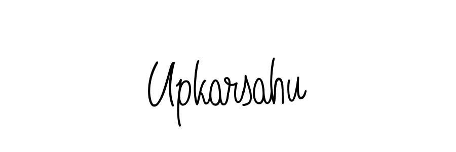 Make a beautiful signature design for name Upkarsahu. With this signature (Angelique-Rose-font-FFP) style, you can create a handwritten signature for free. Upkarsahu signature style 5 images and pictures png