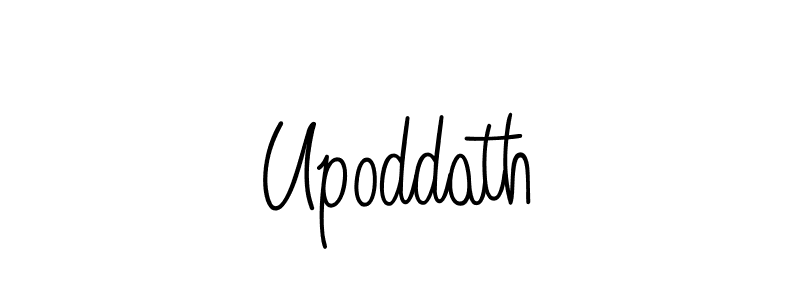 How to make Upoddath name signature. Use Angelique-Rose-font-FFP style for creating short signs online. This is the latest handwritten sign. Upoddath signature style 5 images and pictures png