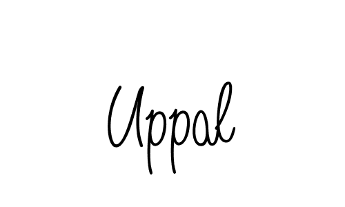 Uppal stylish signature style. Best Handwritten Sign (Angelique-Rose-font-FFP) for my name. Handwritten Signature Collection Ideas for my name Uppal. Uppal signature style 5 images and pictures png