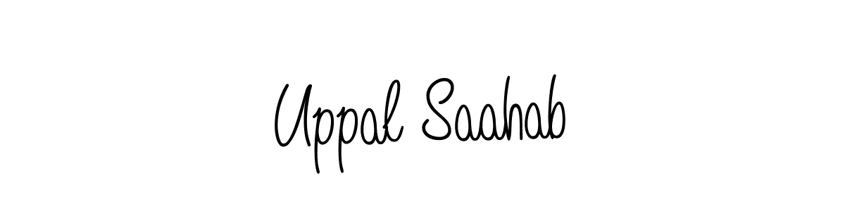 Once you've used our free online signature maker to create your best signature Angelique-Rose-font-FFP style, it's time to enjoy all of the benefits that Uppal Saahab name signing documents. Uppal Saahab signature style 5 images and pictures png