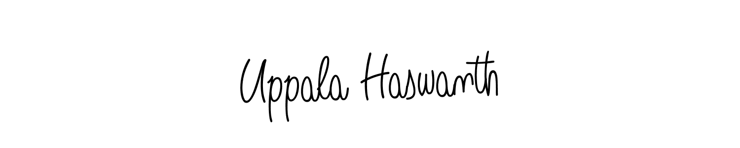 Make a short Uppala Haswanth signature style. Manage your documents anywhere anytime using Angelique-Rose-font-FFP. Create and add eSignatures, submit forms, share and send files easily. Uppala Haswanth signature style 5 images and pictures png
