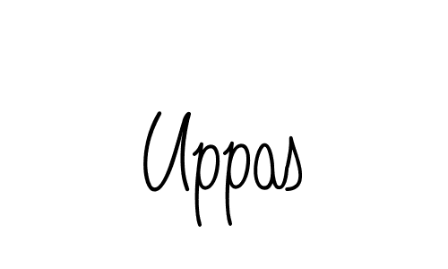 You should practise on your own different ways (Angelique-Rose-font-FFP) to write your name (Uppas) in signature. don't let someone else do it for you. Uppas signature style 5 images and pictures png