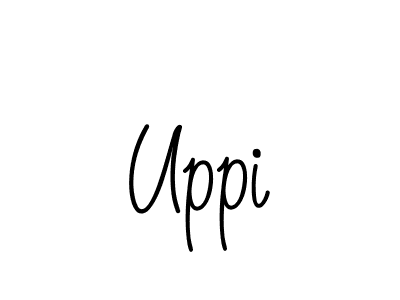 How to make Uppi name signature. Use Angelique-Rose-font-FFP style for creating short signs online. This is the latest handwritten sign. Uppi signature style 5 images and pictures png