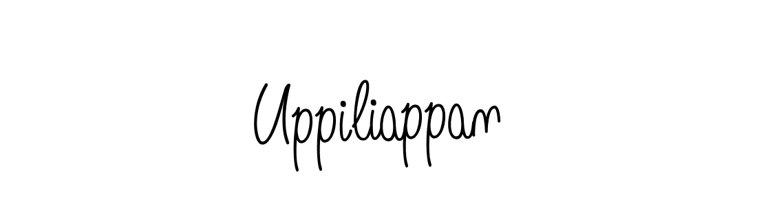 Uppiliappan stylish signature style. Best Handwritten Sign (Angelique-Rose-font-FFP) for my name. Handwritten Signature Collection Ideas for my name Uppiliappan. Uppiliappan signature style 5 images and pictures png
