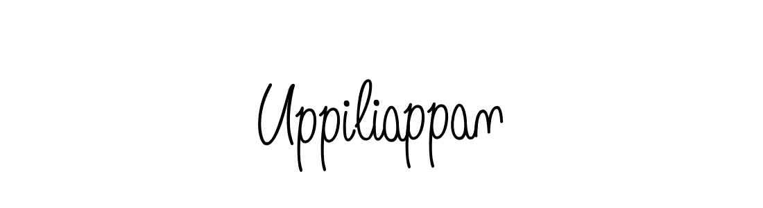 Uppiliappan stylish signature style. Best Handwritten Sign (Angelique-Rose-font-FFP) for my name. Handwritten Signature Collection Ideas for my name Uppiliappan. Uppiliappan signature style 5 images and pictures png